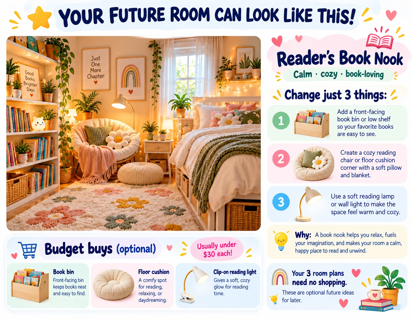 Reader's Book Nook future room idea