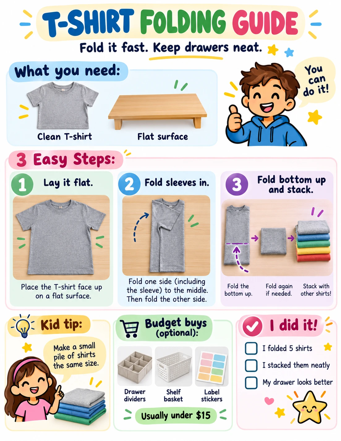 T-Shirt Folding guide