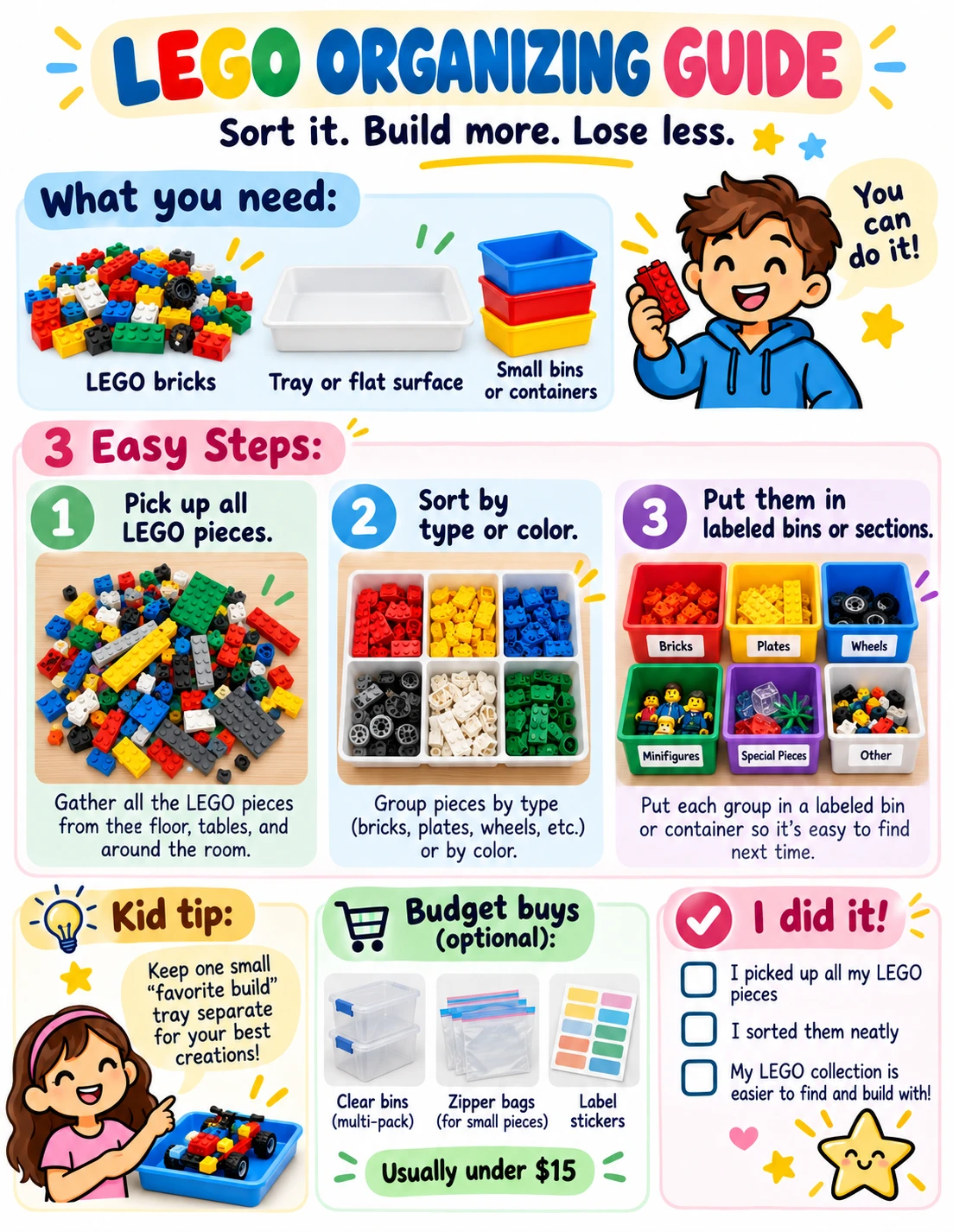 LEGO Organizing guide
