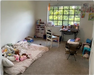A messy kid's room