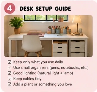Desk setup guide